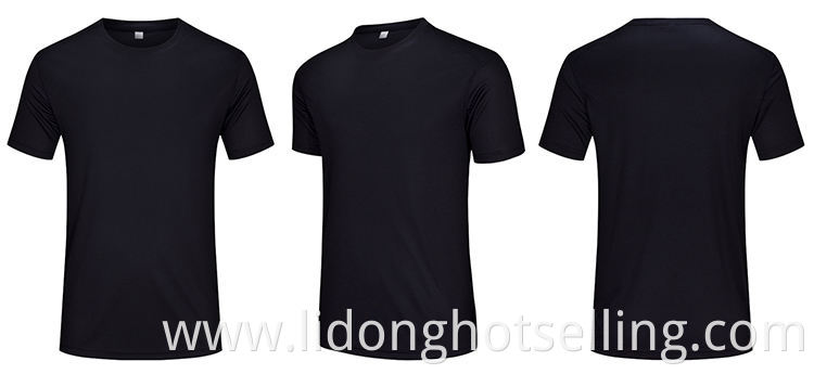 Men Slim Athletic Shirt blank Crew Neck Sport T-shirt Men Oversize Stylish T Shirt Slim Fit